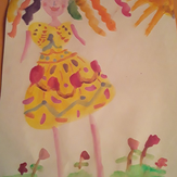 Рисунок "Мисс лето 2020" на конкурс "Конкурс детского рисунка “Как я провел лето - 2020”"