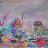 Рисунок "Фламинго"