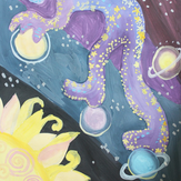 Рисунок "Космозавр" на конкурс "Конкурс детского рисунка “Таинственный космос - 2018”"