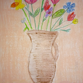 Рисунок "Цветы для мамы"