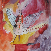 Рисунок "Бабочка Сапфира" на конкурс "Конкурс творческого рисунка “Свободная тема-2020”"