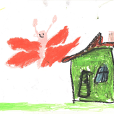 Рисунок "Домик улитки Эвелинки" на конкурс "Конкурс творческого рисунка “Свободная тема-2021”"