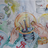 Рисунок "Береги энергию" на конкурс "Конкурс творческого рисунка “Свободная тема-2020”"