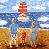 Рисунок "У моря" на конкурс "Конкурс творческого рисунка “Моя Семья - 2019”"
