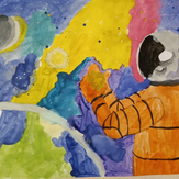 Рисунок "Космос" на конкурс "Конкурс творческого рисунка “Свободная тема-2020”"