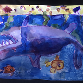 Рисунок "Подводный мир" на конкурс "Конкурс творческого рисунка “Свободная тема-2019”"