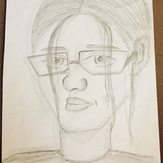 Рисунок "Лицо" на конкурс "Конкурс творческого рисунка “Свободная тема-2020”"