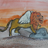 Рисунок "царь зверей" на конкурс "Конкурс детского рисунка “Невероятные животные - 2018”"