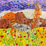 Рисунок "Лисатиграволкобелк" на конкурс "Конкурс детского рисунка “Невероятные животные - 2018”"