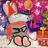 Рисунок "Новогодняя Мышка" на конкурс "Конкурс “Новогодняя Магия - 2020”"