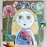 Рисунок "Мама" на конкурс "Конкурс творческого рисунка “Моя Семья - 2019”"