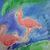 Рисунок "Фламинго" на конкурс "Конкурс творческого рисунка “Свободная тема-2020”"