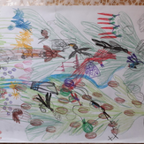 Рисунок "Жизнь в лесу" на конкурс "Конкурс детского рисунка “Чудесное Лето - 2019”"