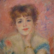 Красочный портрет актрисы Жанны Самари кисти Огюста Ренуара