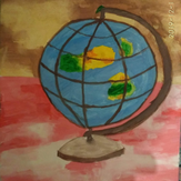 Рисунок "Глобус" на конкурс "Конкурс творческого рисунка “Свободная тема-2020”"