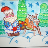 Рисунок "Рисунок  Деда мороза"
