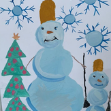 Рисунок "Зима" на конкурс "Конкурс творческого рисунка “Свободная тема-2020”"