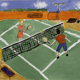 Рисунок "Мой любимый теннис"