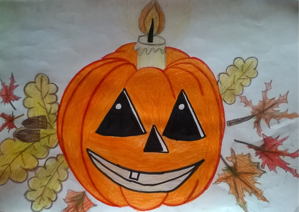 Детский рисунок - Halloween