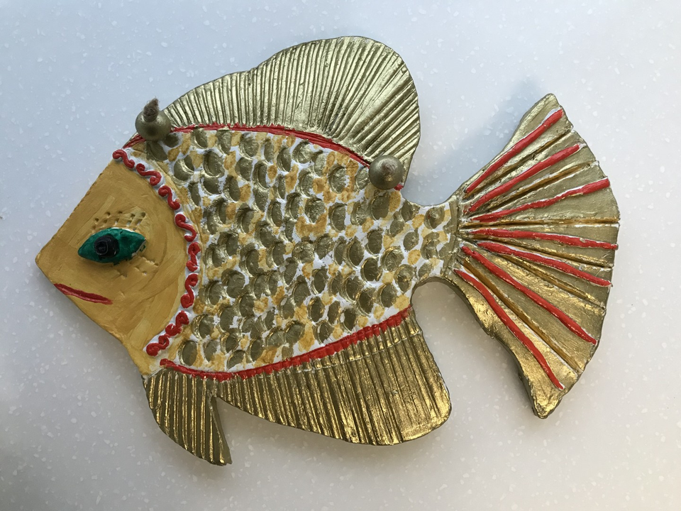 Детский рисунок - Золотая Рыбка