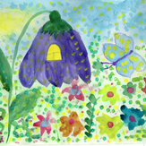 Рисунок "Домик-цветочек для Эвелинки" на конкурс "Конкурс детского рисунка "Рисовашки - 1-6 серии""