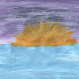Рисунок "Красота природы - Закат на море" на конкурс "Конкурс творческого рисунка “Свободная тема-2019”"