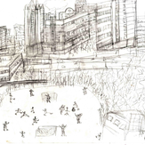 Рисунок "Вид из окна МФЮА" на конкурс "Конкурс детского рисунка “Мой родной, любимый край”"