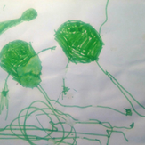 Рисунок "Зеленушки" на конкурс "Конкурс детского рисунка “Невероятные животные - 2018”"