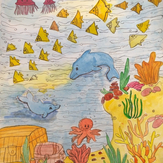Рисунок "коралловый риф" на конкурс "Конкурс творческого рисунка “Свободная тема-2020”"