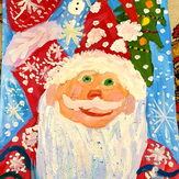 Рисунок "Новогодний дед мороз"