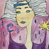 Рисунок "Миссис Дождь" на конкурс "Конкурс творческого рисунка “Свободная тема-2021”"
