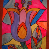 Рисунок "Весенний цветок" на конкурс "Весеннее настроение"