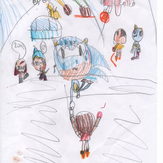 Рисунок "Sonic and his friends" на конкурс "Конкурс детского рисунка "Персонажи Аниме""