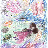 Рисунок "Сон - полет во вселенной" на конкурс "Конкурс детского рисунка по 3-й серии "Волшебные Сны""