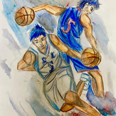 Рисунок "Баскетбол Куроко" на конкурс "Конкурс детского рисунка "Персонажи Аниме""