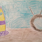 Рисунок "Ракета" на конкурс "Конкурс детского рисунка “Как я провел лето - 2020”"