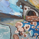 Рисунок "Грот Шаляпина Новый Свет" на конкурс "Конкурс творческого рисунка “Свободная тема-2021”"