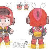 Рисунок "Светлячок Беа" на конкурс "Конкурс рисунка по игре Brawl Stars - “Биби и Беа: Герой или злодей?”"