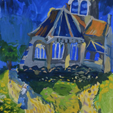 Рисунок "Церковь в Овере" на конкурс "Конкурс творческого рисунка “Свободная тема-2019”"