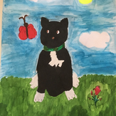 Рисунок "Мой щенок Граф" на конкурс "Конкурс детского рисунка "Любимое животное - 2018""