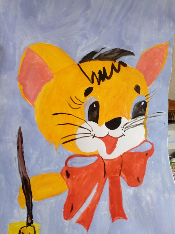 Детский рисунок - мышка  художник