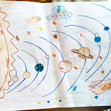 Рисунок "Солнечная система" на конкурс "Конкурс детского рисунка “Таинственный космос - 2018”"