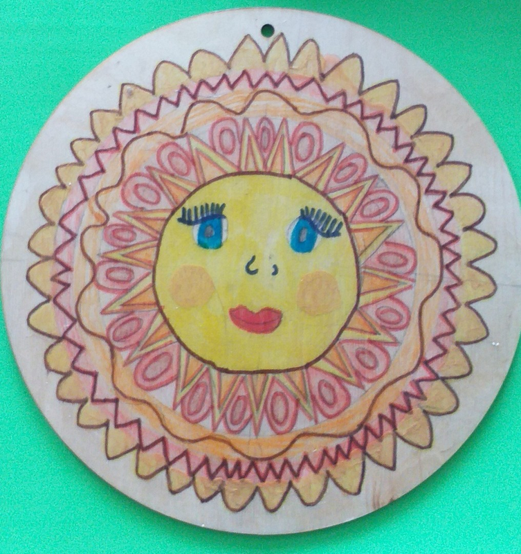 Детский рисунок - солнце