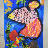 Рисунок "золотая рыбка" на конкурс "Конкурс детского рисунка "В гостях у сказки""