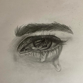 Рисунок "Слеза на глазах" на конкурс "Конкурс творческого рисунка “Свободная тема-2024""