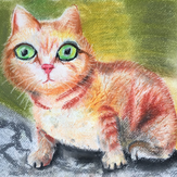 Рисунок "Котик на дереве" на конкурс "Конкурс детского рисунка "Любимое животное - 2018""