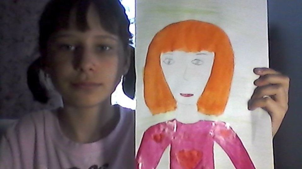 Детский рисунок - Мой портрет