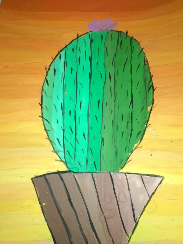 Детский рисунок - каждый из нас кактус