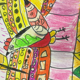 Рисунок "Пасхальная курица" на конкурс "Конкурс творческого рисунка “Свободная тема-2019”"