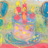Рисунок "Торт с конфетти" на конкурс "Конкурс творческого рисунка “Свободная тема-2020”"
